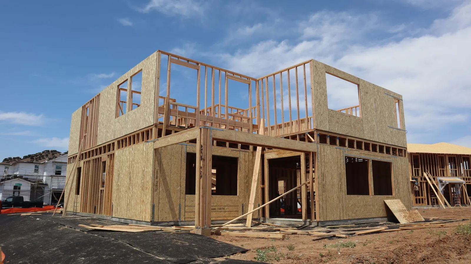 Structure en bois et charpente d’une maison